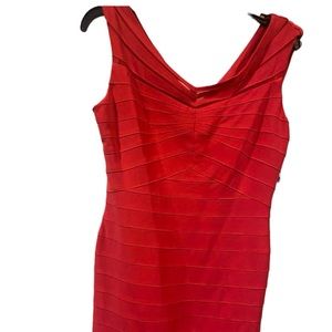 NWT Adriana New York Fitted Stripe Pattern Short Sleeve Dress Size 6